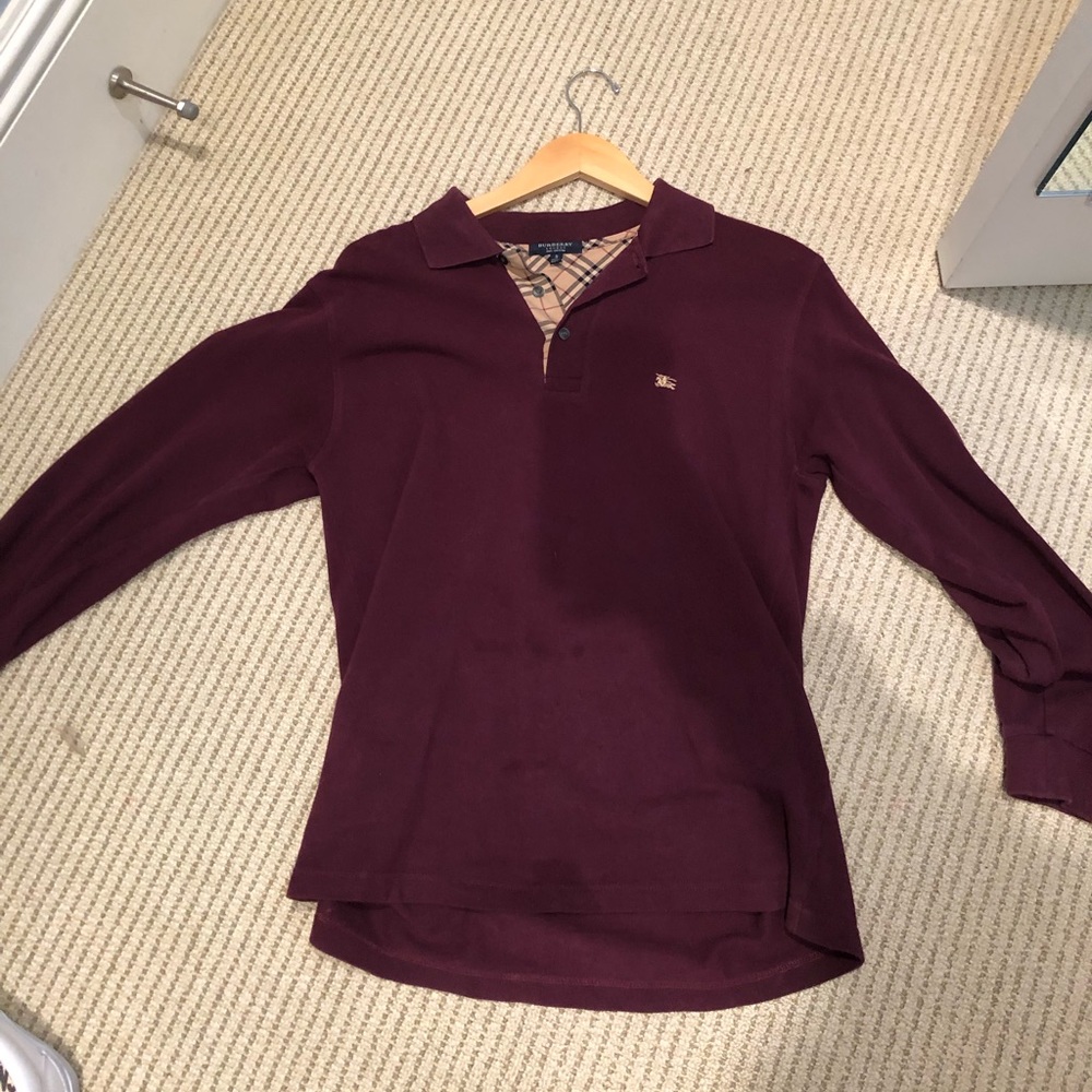 Burberry Maroon Polo